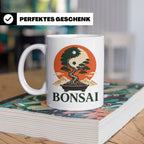 Bonsai Tasse Yin Yang - Geschenk für Bonsai Liebhaber Zen Me – Weiß [farbe:weiß]