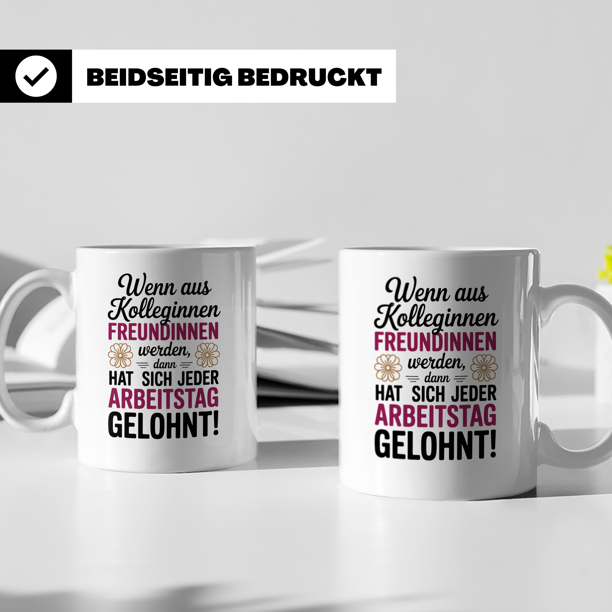 Kollegin Freundin Tasse: Büro Geschenkidee, Wertschätzung Mi – Weiß [farbe:weiß]
