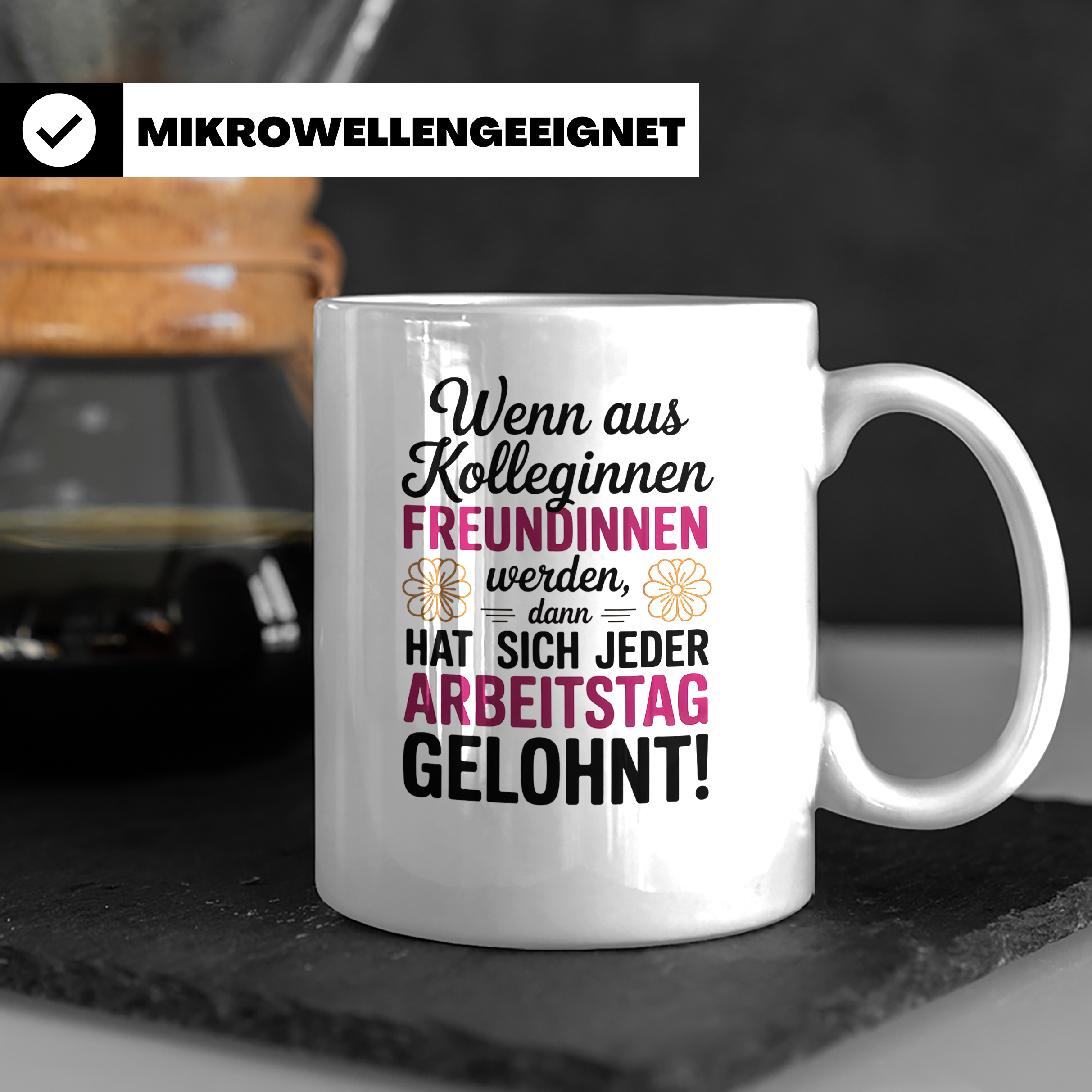 Kollegin Freundin Tasse: Büro Geschenkidee, Wertschätzung Mi – Weiß [farbe:weiß]