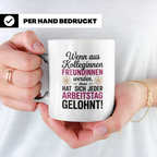 Kollegin Freundin Tasse: Büro Geschenkidee, Wertschätzung Mi – Weiß [farbe:weiß]