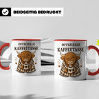 Offizielle Kaffeetasse Hochlandrind - Geschenk für Highland  – Rot [farbe:rot]
