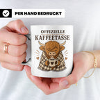 Offizielle Kaffeetasse Hochlandrind - Geschenk für Highland  – Weiß [farbe:weiß]