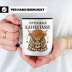 Offizielle Kaffeetasse Hochlandrind - Geschenk für Highland  – Schwarz [farbe:schwarz]
