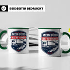 LKW Fahrer Tasse mit Spruch Mein Büro hat 40 Tonnen - Gesche – Grün [farbe:grün]