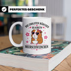Meerschweinchen Tasse Die coolsten Mädchen haben Meerschwein – Weiß [farbe:weiß]