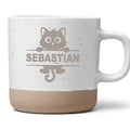 Tasse mit Name - Süße Katze Kaffeetasse personalisiert - Namensbecher für Kinder & Katzenfans - Geschenkidee Katzenmotiv Becher