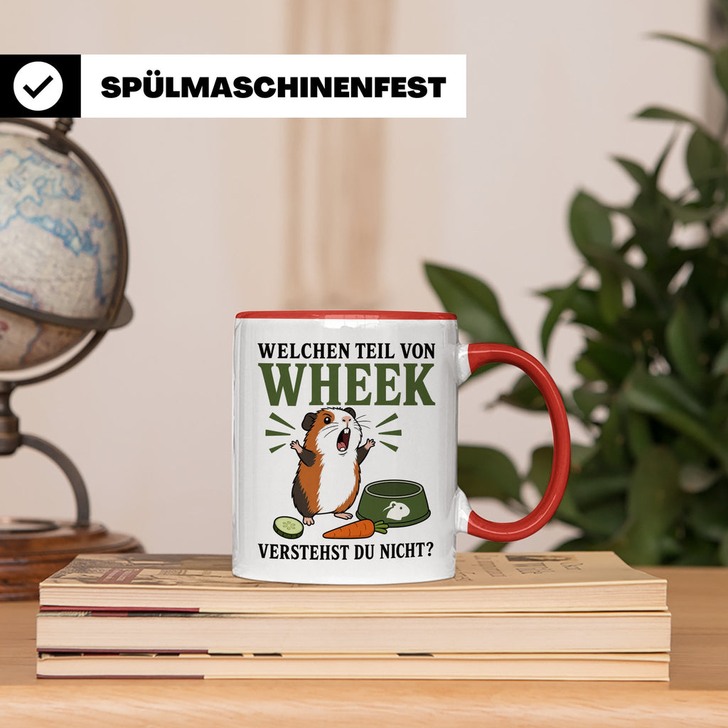 Meerschweinchen Tasse Welchen Teil von Wheek verstehst du ni – Rot [farbe:rot]