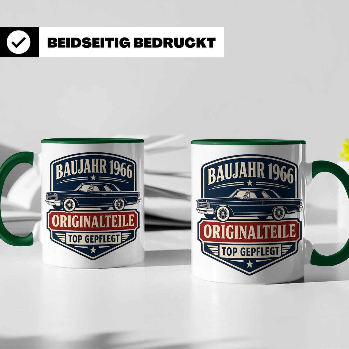 Baujahr 1966 Tasse Originalteile top gepflegt - Geschenk zum – Grün [farbe:grün]