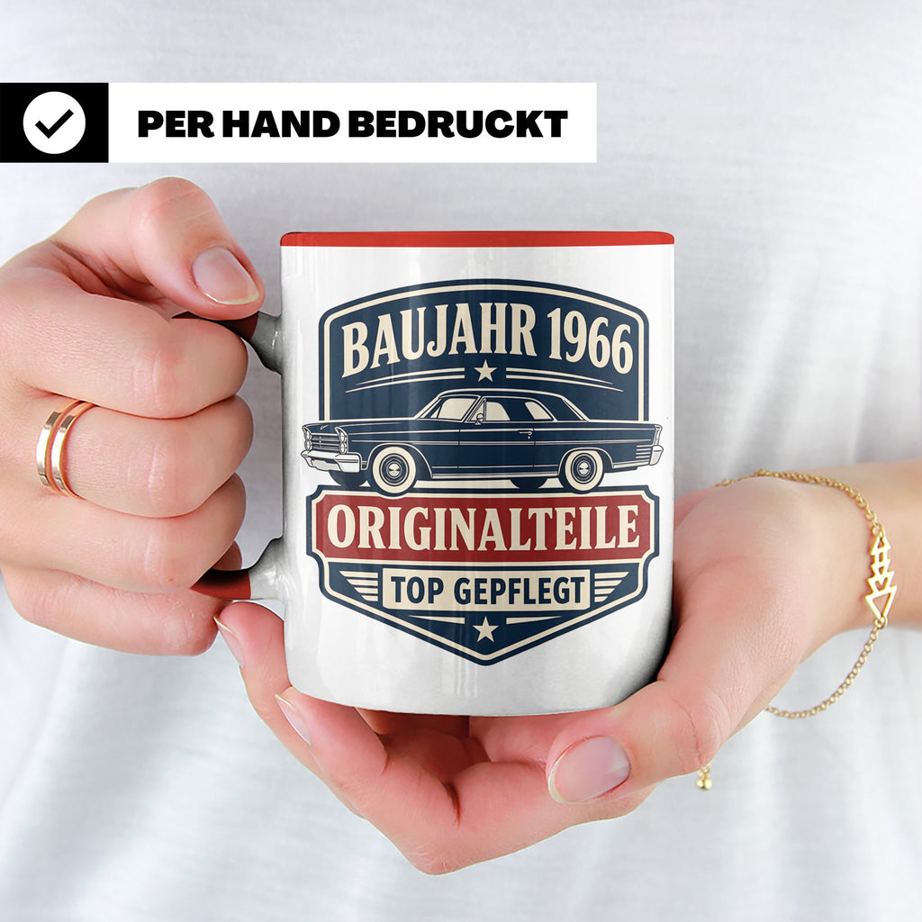 Baujahr 1966 Tasse Originalteile top gepflegt - Geschenk zum – Rot [farbe:rot]