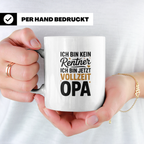 Vollzeit Opa Kaffeetasse - Ich bin kein Rentner mehr! Gesche – Weiß [farbe:weiß]