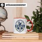 Padel Tasse mit Spruch Nur noch ein Satz - Geschenk für Pade – Rot [farbe:rot]
