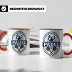Padel Tasse mit Spruch Nur noch ein Satz - Geschenk für Pade – Rot [farbe:rot]