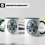 Padel Tasse mit Spruch Nur noch ein Satz - Geschenk für Pade – Grün [farbe:grün]