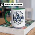 Padel Tasse mit Spruch Nur noch ein Satz - Geschenk für Pade – Grün [farbe:grün]