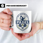 Padel Tasse mit Spruch Nur noch ein Satz - Geschenk für Pade – Weiß [farbe:weiß]