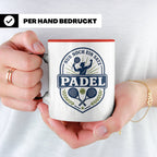 Padel Tasse mit Spruch Nur noch ein Satz - Geschenk für Pade – Rot [farbe:rot]