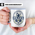 Padel Tasse mit Spruch Nur noch ein Satz - Geschenk für Pade – Blau [farbe:blau]