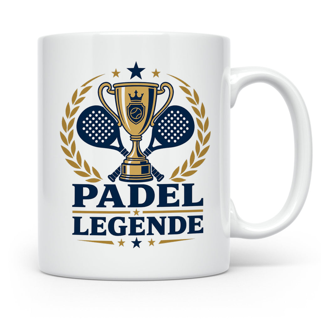 Padel Legende Tasse - Geschenk für Padelspieler Padel Tennis – Weiß [farbe:weiß]