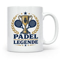 Padel Legende Tasse - Geschenk für Padelspieler Padel Tennis – Weiß [farbe:weiß]