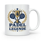 Padel Legende Tasse - Geschenk für Padelspieler Padel Tennis – Weiß [farbe:weiß]