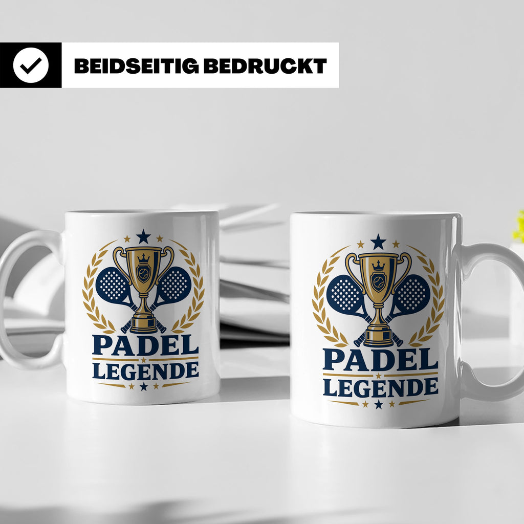 Padel Legende Tasse - Geschenk für Padelspieler Padel Tennis – Weiß [farbe:weiß]