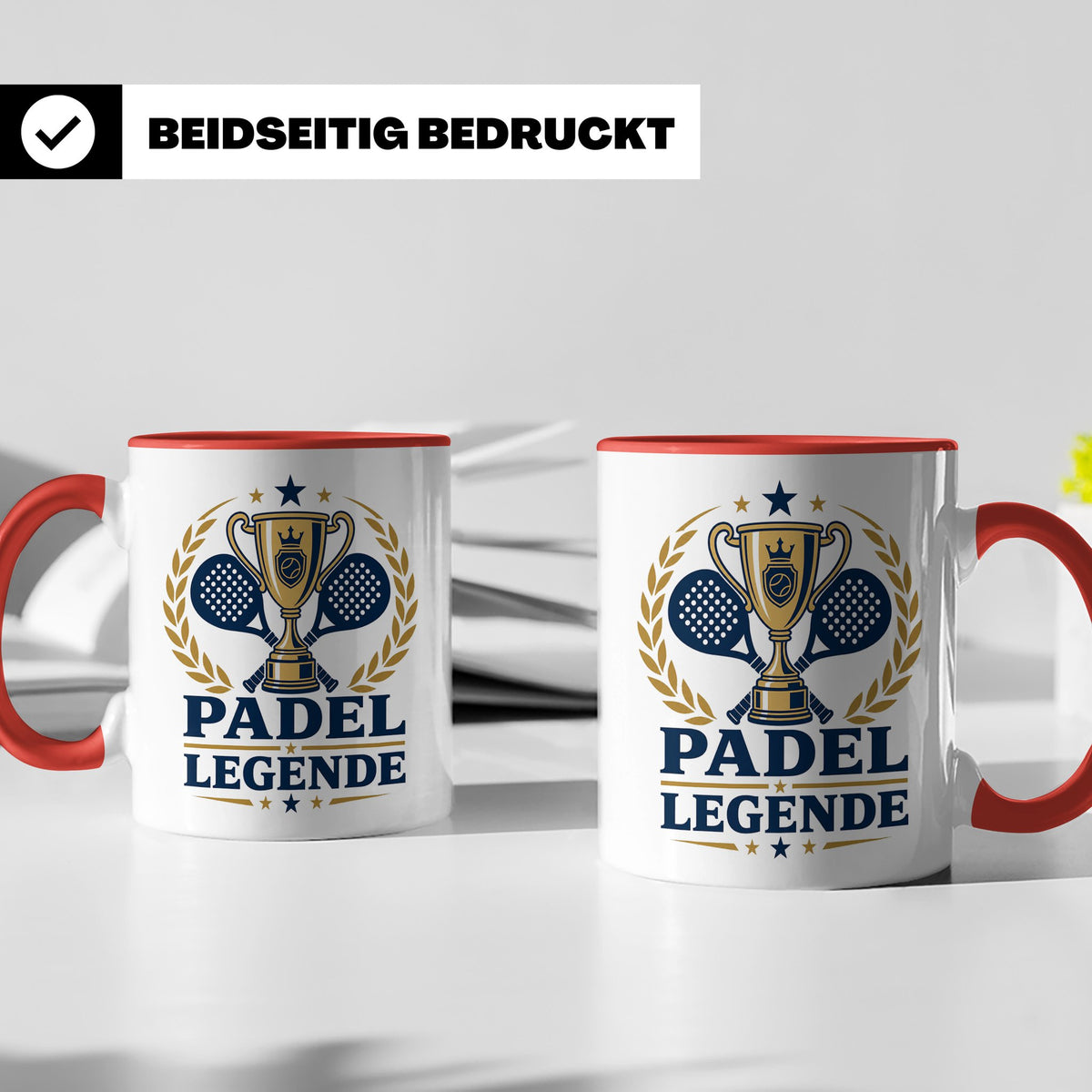 Padel Legende Tasse - Geschenk für Padelspieler Padel Tennis – Rot [farbe:rot]