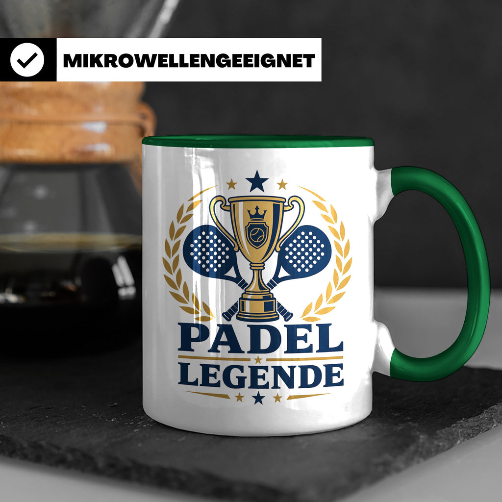 Padel Legende Tasse - Geschenk für Padelspieler Padel Tennis – Grün [farbe:grün]