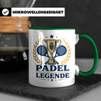 Padel Legende Tasse - Geschenk für Padelspieler Padel Tennis – Grün [farbe:grün]