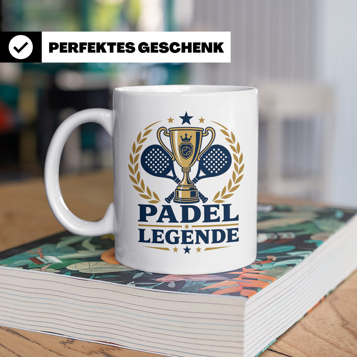 Padel Legende Tasse - Geschenk für Padelspieler Padel Tennis – Weiß [farbe:weiß]