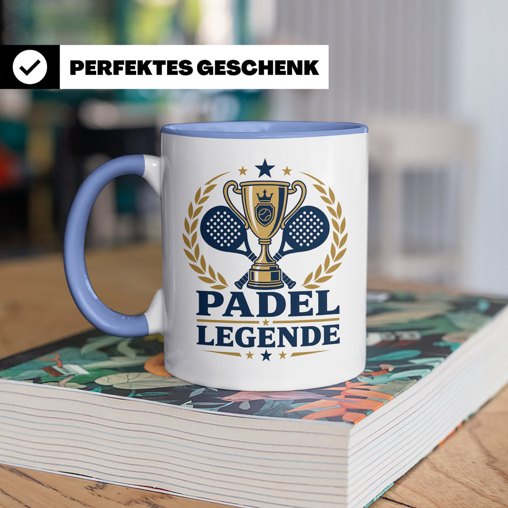 Padel Legende Tasse - Geschenk für Padelspieler Padel Tennis – Blau [farbe:blau]