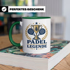 Padel Legende Tasse - Geschenk für Padelspieler Padel Tennis – Grün [farbe:grün]