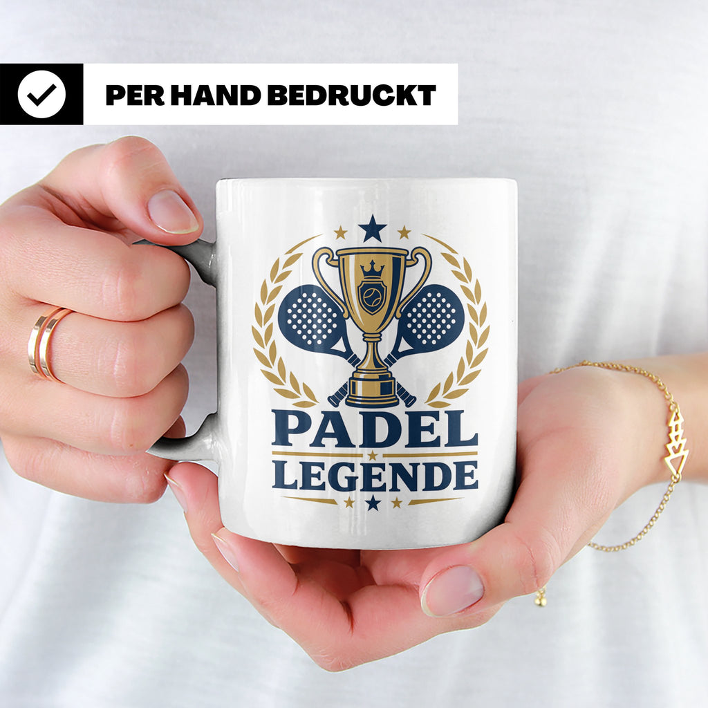 Padel Legende Tasse - Geschenk für Padelspieler Padel Tennis – Weiß [farbe:weiß]