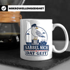 Plattdeutsch Tasse mit Spruch Sabbel nich dat geit - Geschen – Weiß [farbe:weiß]