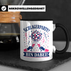 Schlagerparty Bin dabei Tasse - Geschenk für Schlagerfans Sc – Schwarz [farbe:schwarz]