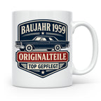 Baujahr 1959 Tasse Originalteile top gepflegt - Geschenk zum – Weiß [farbe:weiß]