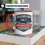 Baujahr 1960 Tasse Originalteile top gepflegt - Geschenk zum – Rot [farbe:rot]