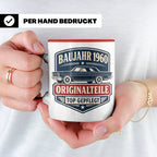 Baujahr 1960 Tasse Originalteile top gepflegt - Geschenk zum – Rot [farbe:rot]