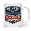 Baujahr 1963 Tasse Originalteile top gepflegt - Geschenk zum – Weiß [farbe:weiß]