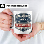 Baujahr 1963 Tasse Originalteile top gepflegt - Geschenk zum – Weiß [farbe:weiß]