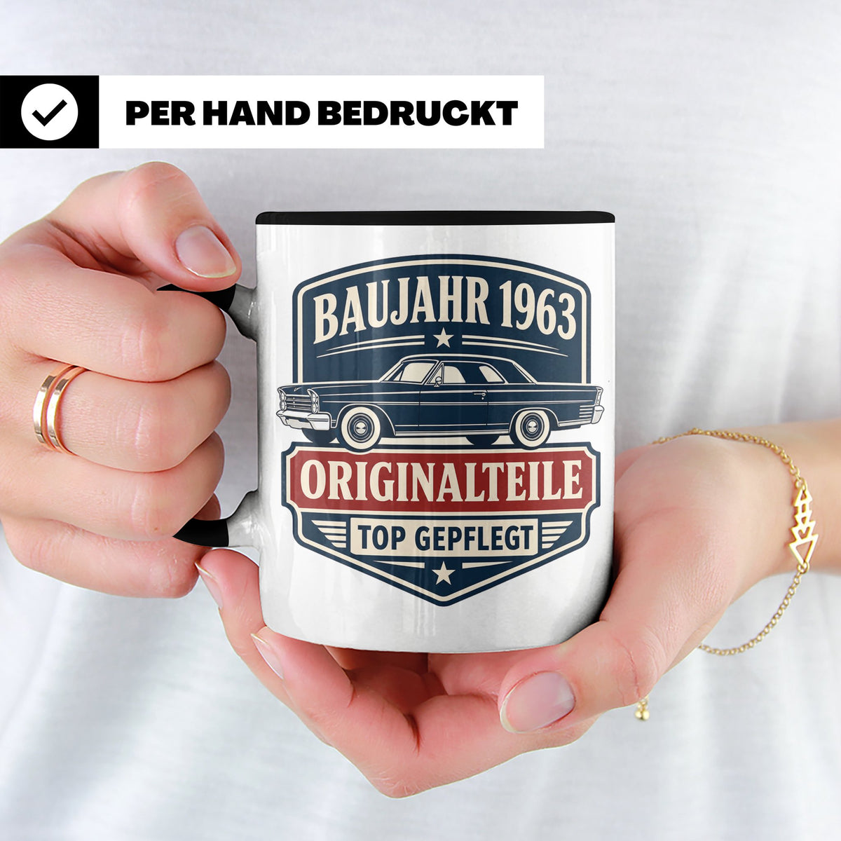 Baujahr 1963 Tasse Originalteile top gepflegt - Geschenk zum – Schwarz [farbe:schwarz]