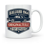 Baujahr 1964 Tasse Originalteile top gepflegt - Geschenk zum – Weiß [farbe:weiß]