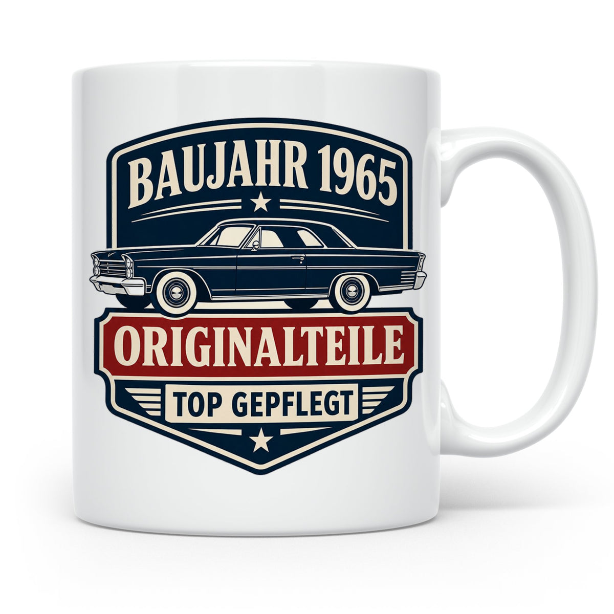 Baujahr 1965 Tasse Originalteile top gepflegt - Geschenk zum – Weiß [farbe:weiß]