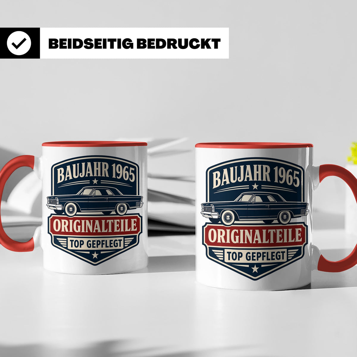 Baujahr 1965 Tasse Originalteile top gepflegt - Geschenk zum – Rot [farbe:rot]