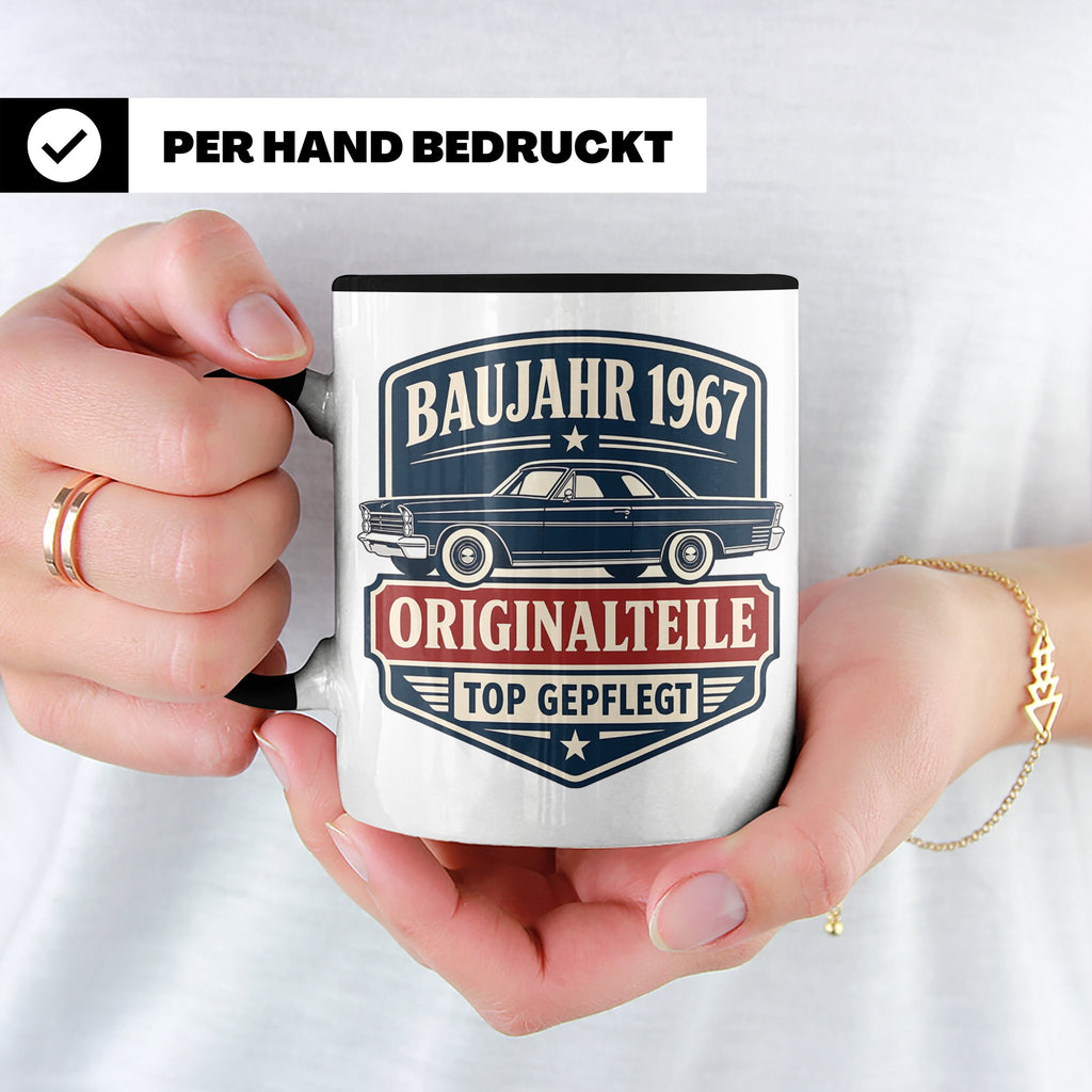 Baujahr 1967 Tasse Originalteile top gepflegt - Geschenk zum – Schwarz [farbe:schwarz]