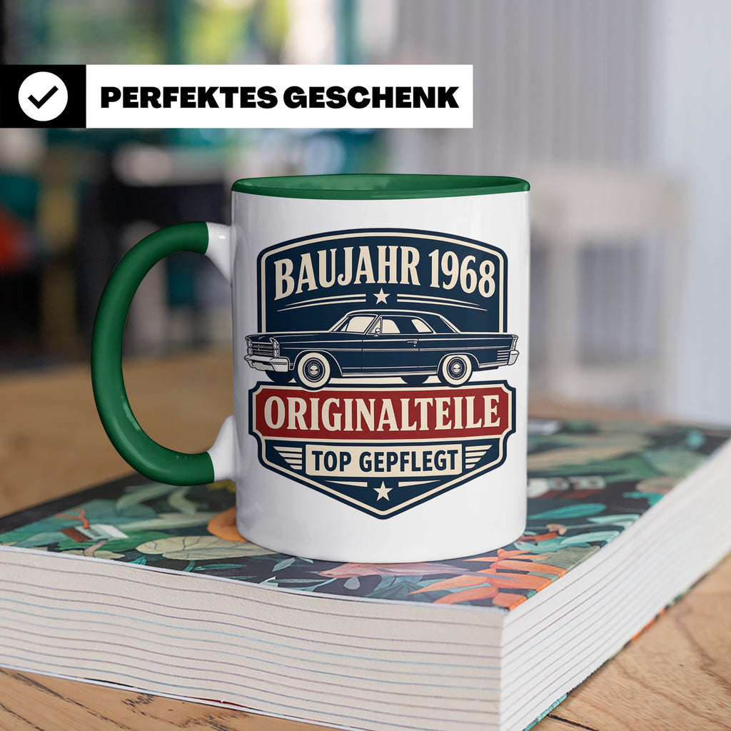 Baujahr 1968 Tasse Originalteile top gepflegt - Geschenk zum – Grün [farbe:grün]