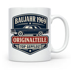 Baujahr 1969 Tasse Originalteile top gepflegt - Geschenk zum – Weiß [farbe:weiß]