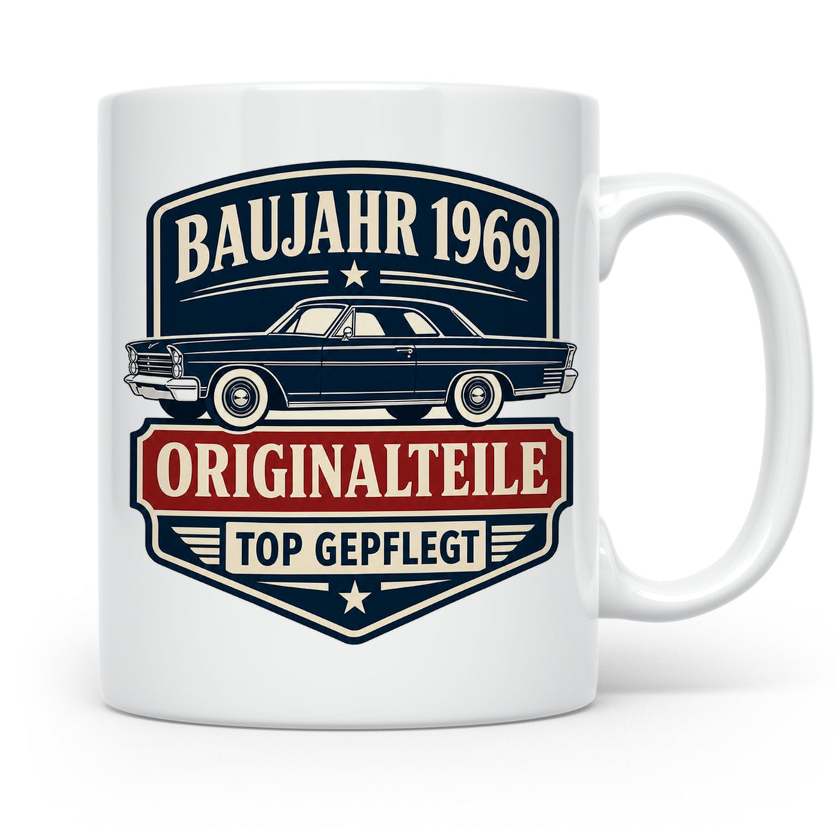Baujahr 1969 Tasse Originalteile top gepflegt - Geschenk zum – Weiß [farbe:weiß]