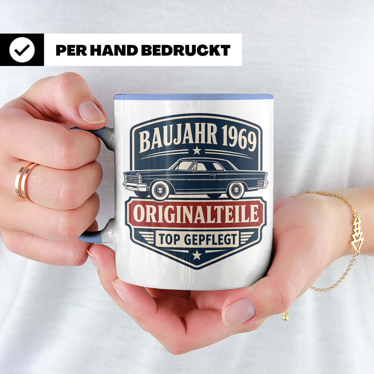 Baujahr 1969 Tasse Originalteile top gepflegt - Geschenk zum – Blau [farbe:blau]