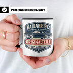 Baujahr 1972 Tasse Originalteile top gepflegt - Geschenk zum – Schwarz [farbe:schwarz]