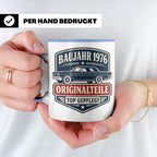 Baujahr 1976 Tasse Originalteile top gepflegt - Geschenk zum – Blau [farbe:blau]